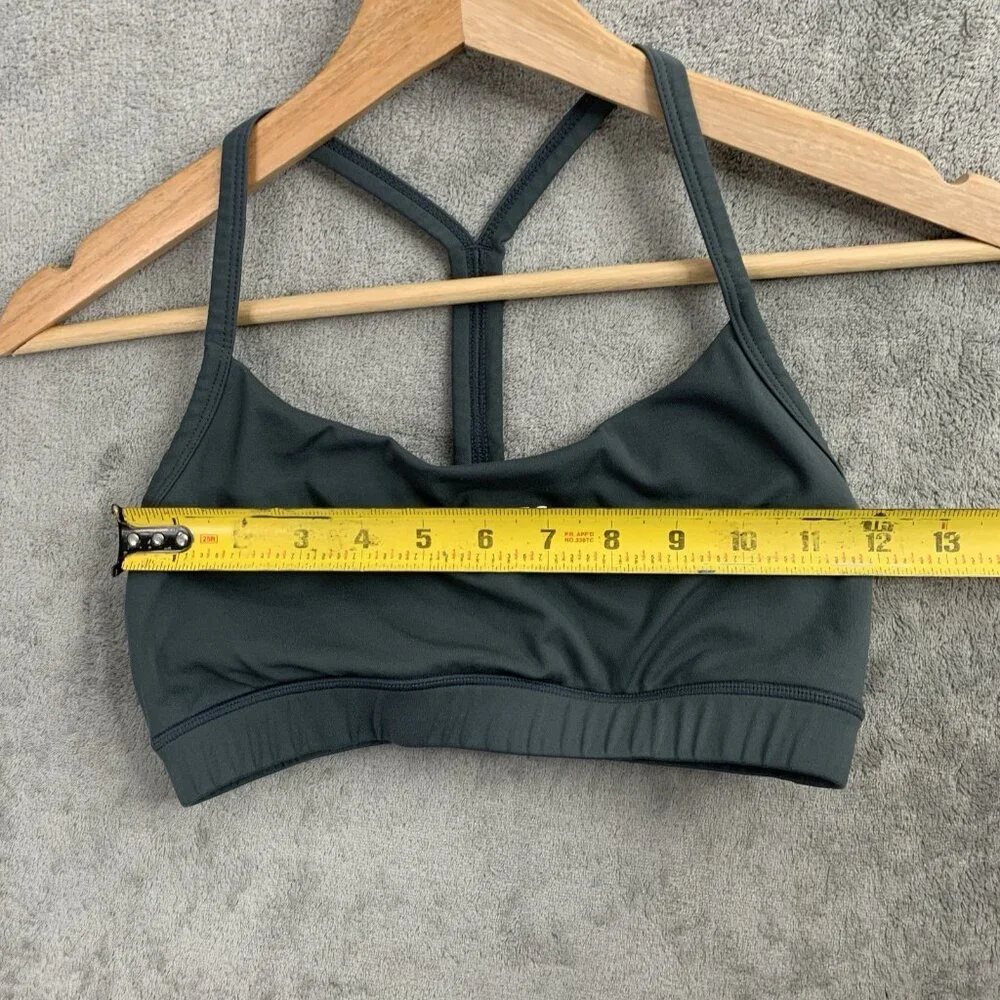 Darc Sport Sports Bra Womens Small Gray Workout Gym Athleisure Wolves Numbered - Picture 3 of 8